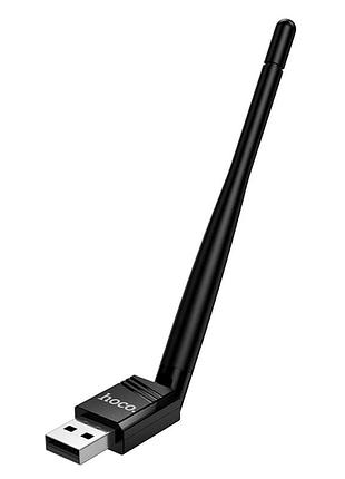 Usb wi-fi адаптер hoco hi37 чорний для бездротового під'єднання до інтернету