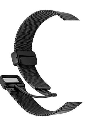 Ремінець mest для apple watch series 3 4 7 8 42 44 45 49 mm чорний з м'якого силікону