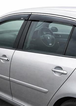 Вітровики з хромованим молдингом (hb, 4 шт, niken) для volkswagen golf 5 2003-2009 рр
