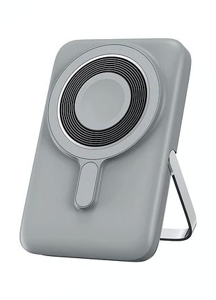 Портативный аккумулятор 10000 мач 22.5w power delivery usb type-c серый wiwu wi-p018