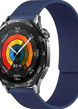 Ремінець pebbled magnetic strap універсальний 20 mm для смарт годинників силіконовий midnight blue