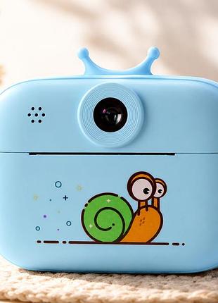 Детский фотоаппарат print camera s1 с функцией печати цвет голубой