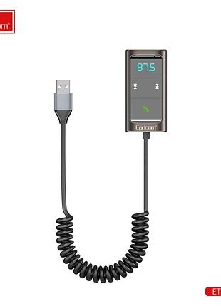 Bluetooth аудіоприймач чорний earldom et-br10 для автомобіля з функцією бездротового передавання звуку