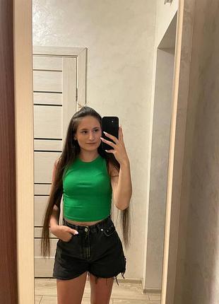 Топ в рубчик zara