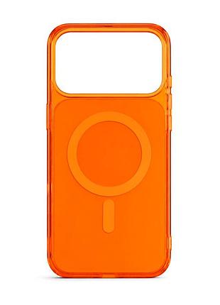 Чохол силіконовий gloss case з magsafe для iphone 17 pro захисний orange