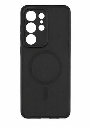 Чохол силіконовий smoky case з magsafe для samsung s25 ultra чорний із захистом камери