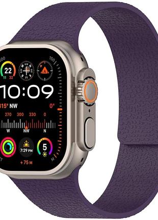 Ремінець magic silicon для apple watch series 2 38 mm 4 40 mm 7 41 mm з м'якого силікону new plums