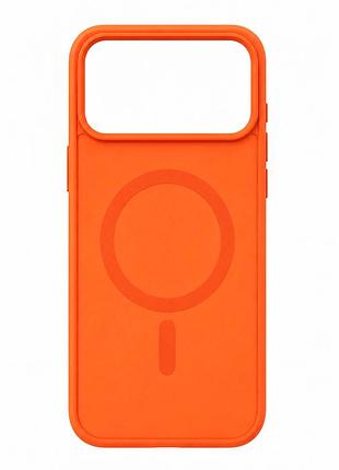 Силиконовый чехол smoky case с magsafe для iphone 17 pro защитный оранжевый