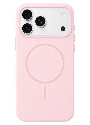 Чохол силіконовий silicone case з magsafe для apple iphone 17 pro захисний м'який жовтий mellow yellow