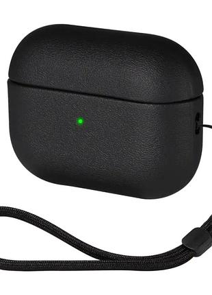 Чохол для airpods pro 2 протиударний із захистом камери силіконовий чорний