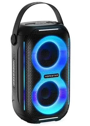 Портативная колонка hopestar party 110 mini 8w 6000mah bluetooth 5.0 с 3.5mm разъемом синяя