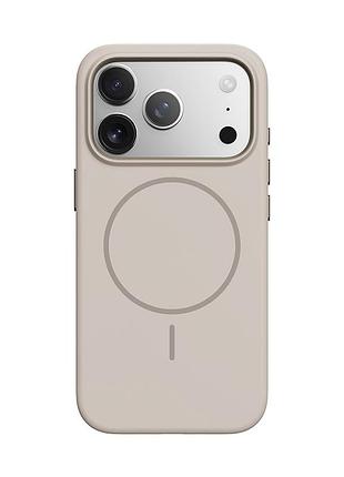 Чехол rock armor matte series tpu с magsafe для iphone 17 pro защитный бежевый