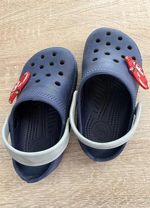 Дитячі сабо / сабо-крокси crocs "тачки" (cars / блискавка маккуїн), розмір c4/c5 (20-21)