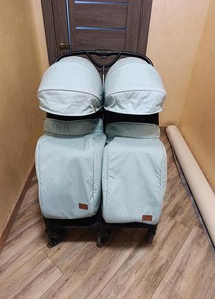 Тележка прогулочная для двойни carrello presto duo