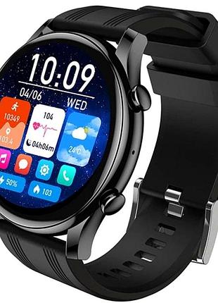 Смарт-годинник hoco y38 чорний amoled 1.43 дюйма bluetooth 5.3 для дзвінків і фітнесу
