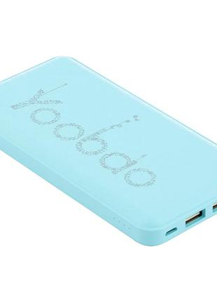 Повербанк 10000 mah 4 usb порта 10 вт li-pol защита от перегрева yoobao kj03 синий