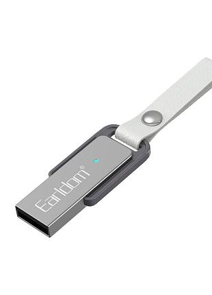 Bluetooth аудіоприймач з usb адаптером для автомобіля чорний earldom et-br22