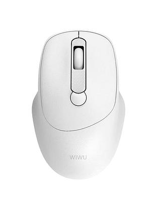 Бездротова миша wiwu wm113 біла з 4 кнопками та регулюванням dpi 800 1200 1600 для офісу та роботи