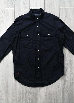 Оригинальная рубашка polo ralph lauren work shirt (custom fit, м)