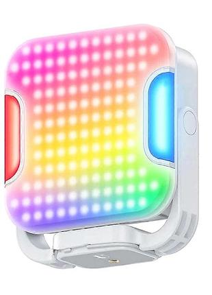 Лампа видеосвет led jmary fm-428rgb 138 светодиодов цветовая температура 2500k-9000k