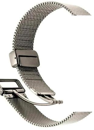 Ремінець mest для apple watch series 3 4 7 8 42 44 45 49 mm сірий з м'якого силікону для спорту