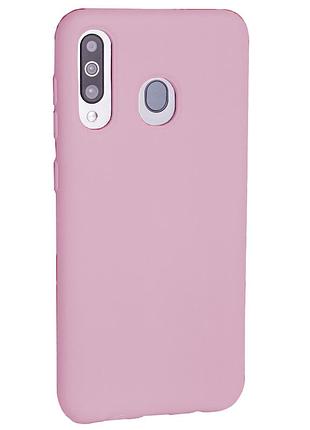 Чохол силіконовий original silicone case для samsung a20 2019 захист камери pink 12