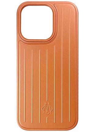 Металлический чехол rimova для iphone 13 14 защита камеры orange