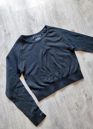 Спортивный кроп топ, лонгслив m-l