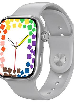 Смарт-годинник borofone bd14 plus з bluetooth 5.3 екран 2.01 дюйма сріблястий
