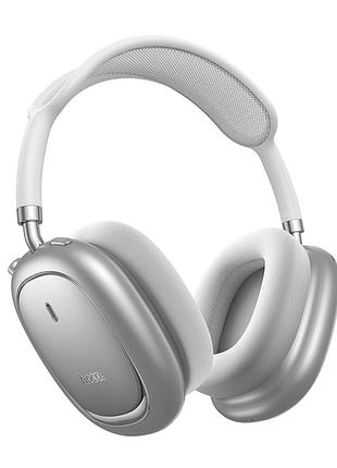 Наушники bluetooth hoco w68 calma 400 мач 45 часов работы anc серебристый