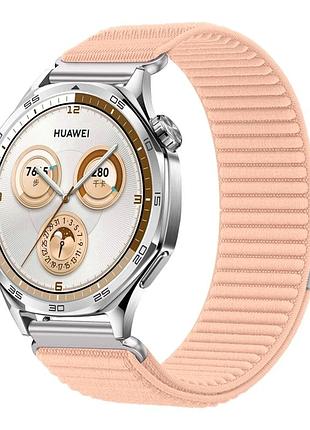 Ремешок mounting nylon strap универсальный 22 mm для смарт-часов тканевый легкий розовый light pink