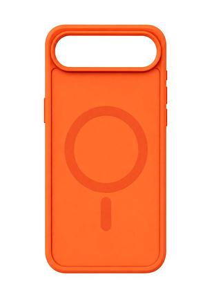 Чохол силіконовий smoky case з magsafe для iphone 17 air захисний оранжевий