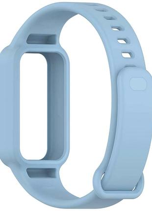 Ремінець силиконовий sport band для xiaomi mi band 9 active фіолетовий з максимальним комфортом для спорту lilac.