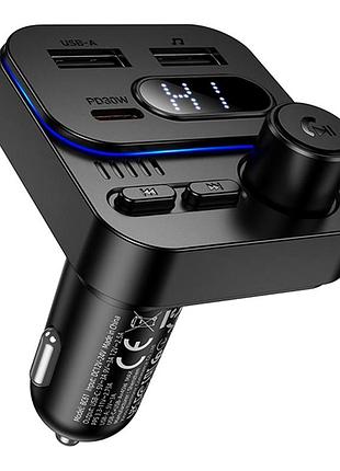 Fm модulator mp3 с зарядным устройством 3.0a pd20w для автомобиля borofone bc61