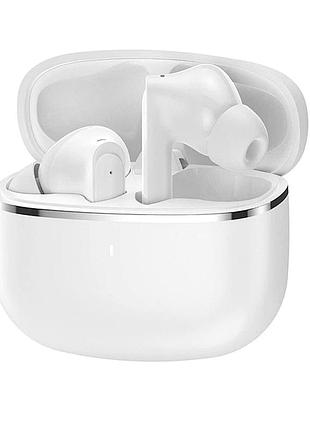 Bluetooth гарнітура tws wiwu t28 з акумулятором 300 ма·год чорна та біла для прослуховування музики та розмов