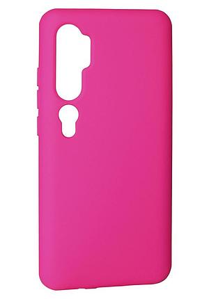 Чохол силіконовий original silicone case для xiaomi mi note 10 захист камери hot pink