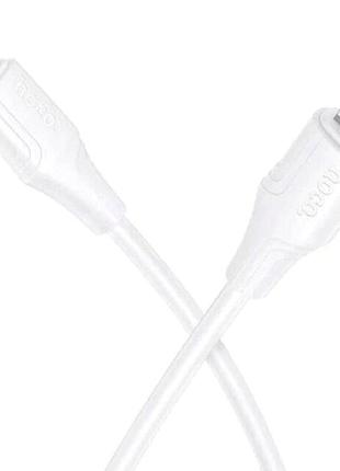 Кабель usb c to lightning 27w 1m hoco x124 белый