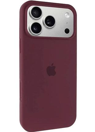 Чохол силіконовий original silicone case для iphone 17 pro із захистом камери plum 67