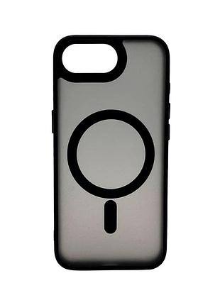 Чохол силіконовий oc matte case з magsafe для iphone 16e 17e захист камери чорний
