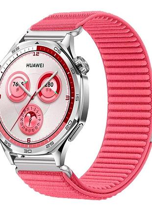 Ремешок mounting nylon strap универсальный для смарт-часов 22 mm тканевый с дизайном pink