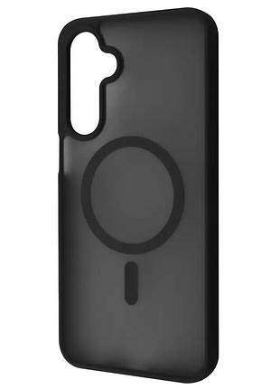 Чохол силіконовий oc matte case з magsafe для samsung a17 захист камери чорний
