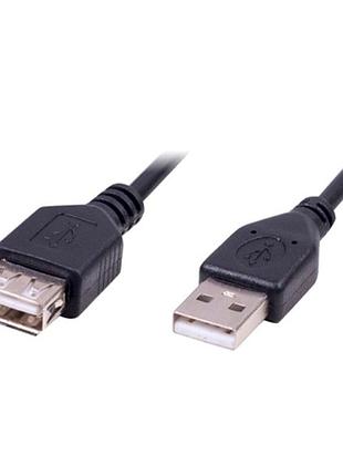 Подовжувач usb 3 метри чорний для під'єднання пристроїв