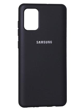 Чохол силіконовий для samsung m31s із захистом камери та посиленими кутами чорний