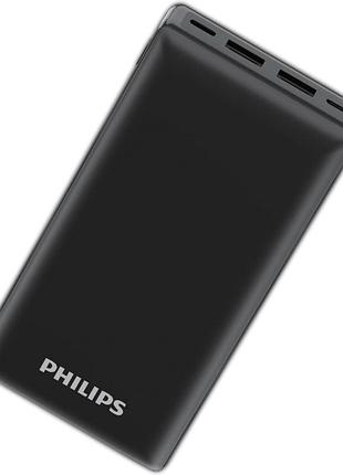 Портативный power bank 20000 mah pd 20 вт usb-c usb-a быстрая зарядка philips оригинал 24 шт в коробке