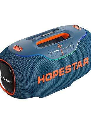 Портативная колонка 350 вт с аккумулятором 30000 mah bluetooth aux usb для вечеринок hopestar a80 blue