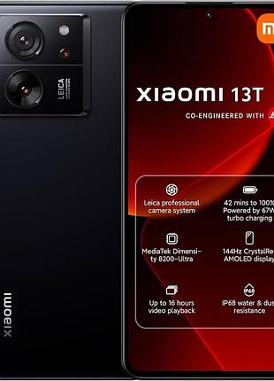 Xiaomi 13t 5g 8/256gb nfc black (вітринний, як новий, global version, офіційна гарантія рік)