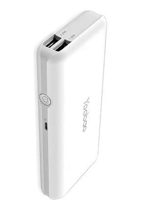 Павербанк 10000 ма·год 2 usb-порти li-ion пластик yoobao m10 білий