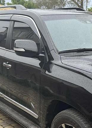 Вітровики з хромованим молдингом niken luxury (4 шт) для toyota land cruiser 200 2007-2021 рр