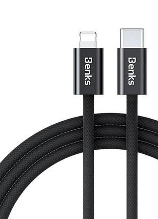 Кабель usb c to lightning 2 метра для зарядки и синхронизации benks d46