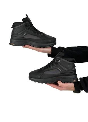 Чоловічі кросівки зима the north face x soukuu glenclyffe fur black dark grey